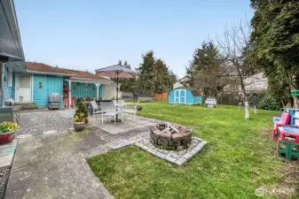 Expansive patio area perfect for outdoor dining and gatherings.