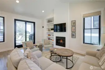 Sit by the fireplace during our crazy winter storms and feel secure and comforted.  The fireplace will keep you warm while you watch a game or play a board game with family and friends.