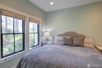 It includes a king sized bed, as well.