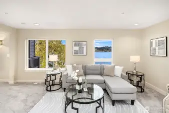 The views continue in the lower level.