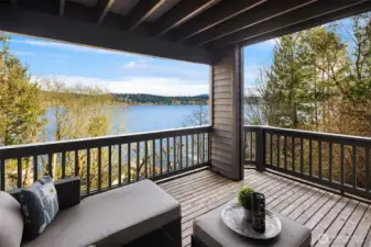 The lower level benefits from its own private deck with incredible views.