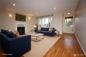 Virtually Staged Living Room