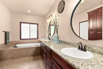 en-suite primary bathroom.