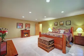 Large primary suit becomes your private sanctuary.