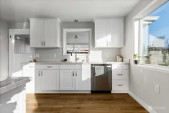 Sunlit kitchen