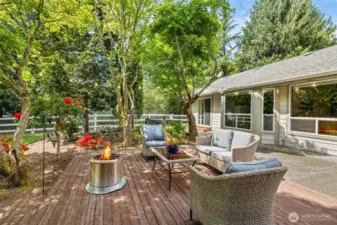 Enjoy sunset skies from your 2022-updated deck and hot tub—your personal backyard retreat.
