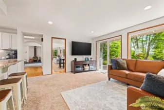 Family room/ den area off the kitchen.