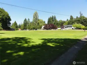 Front yard, Lidstrom Rd in background