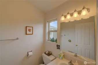 Upper floor half bath.