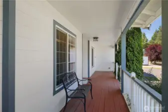 Lovely covered porch