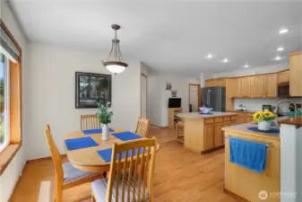 Large attached eating area