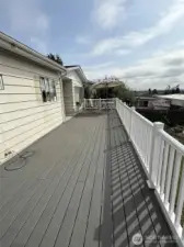 8450 Treevue Rd. with new 2025 deck with view of Birch Bay.