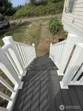 New deck stairs.