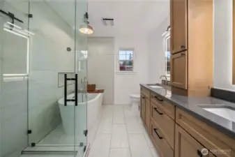 Freshly redone bathroom