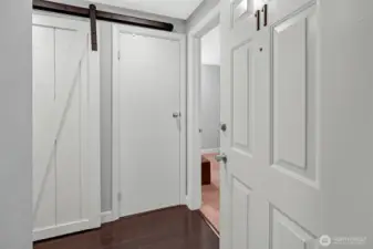 As you enter the home, you are welcomed by easy care flooring from entryway through to the living area space.