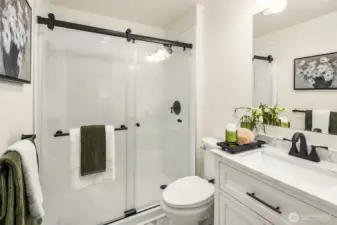 Brand new three quarter bath