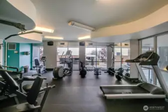 Well equipped fitness room