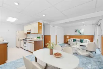 Lower Level Virtually Staged