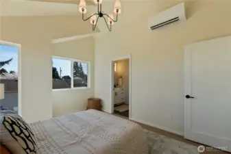 Primary bedroom on the upper level