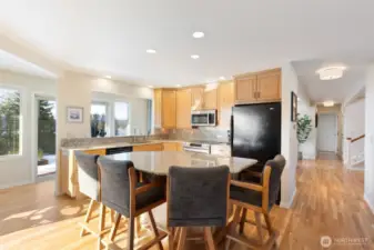 Laundry room off garage