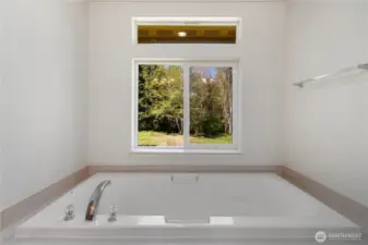 Soaking tub with view