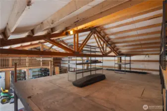 Loft #1 with lots of shelving