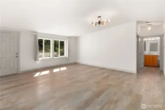 Plenty of sunlight from the double windows