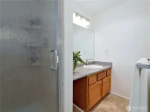 Primary bath with walk in shower