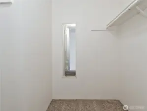 Primary walk in closet
