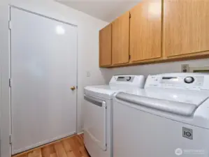 Main floor utility room