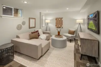 Lower level family room