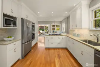 Kitchen has been thoughtfully laid out and offers both function and