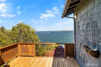 Balcony off the living room