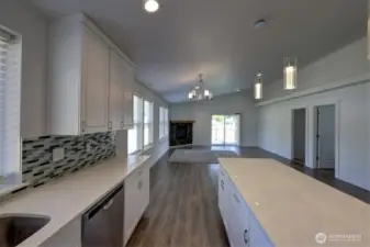 Great Room showing dining area and living room