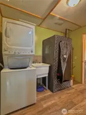 Utility room in basement