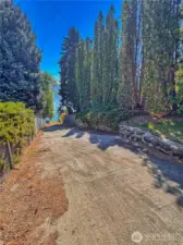 Walking path to 20ft community beach access to Lake Osoyoos shared with 3 neighbors