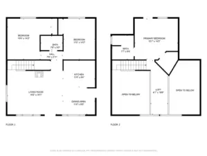 Floor plan with measurements