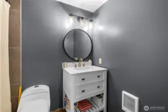 Second bath, located downstairs