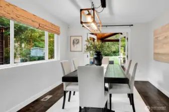 What? More French doors? These double doors lead to a spacious covered porch.