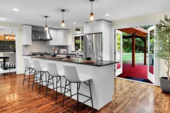 There's certainly room for more than one chef in this spacious kitchen.