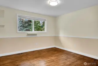 The remaining 3 bedrooms are all about the same size. Bedroom #2 faces east.