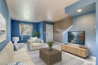 Living Room Virtually Staged