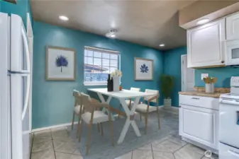 Kitchen Virtually Staged
