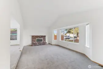 Living room view from entry way.