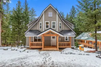 This photo has been digitally enhanced to show the planned exterior paint.