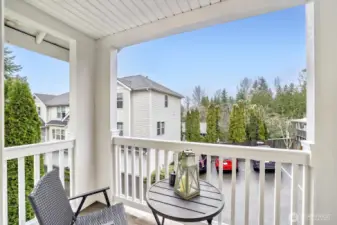 Balcony off of living room