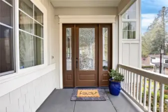 Front door to main house