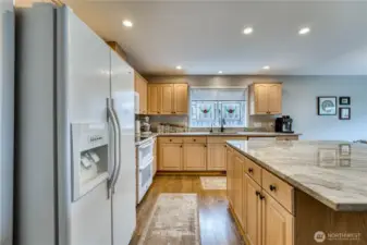 Lots of storage under island