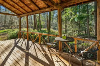 Nice spot to watch your new home arise from the clearing.