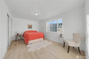 All rooms are fully refreshed with new flooring , paint, and lighting - clean, bright and ready for personalization. The view of the mountains will take your breath away.